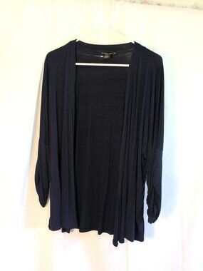 Esperanza Woman Open Cardigan Navy Blue 1X